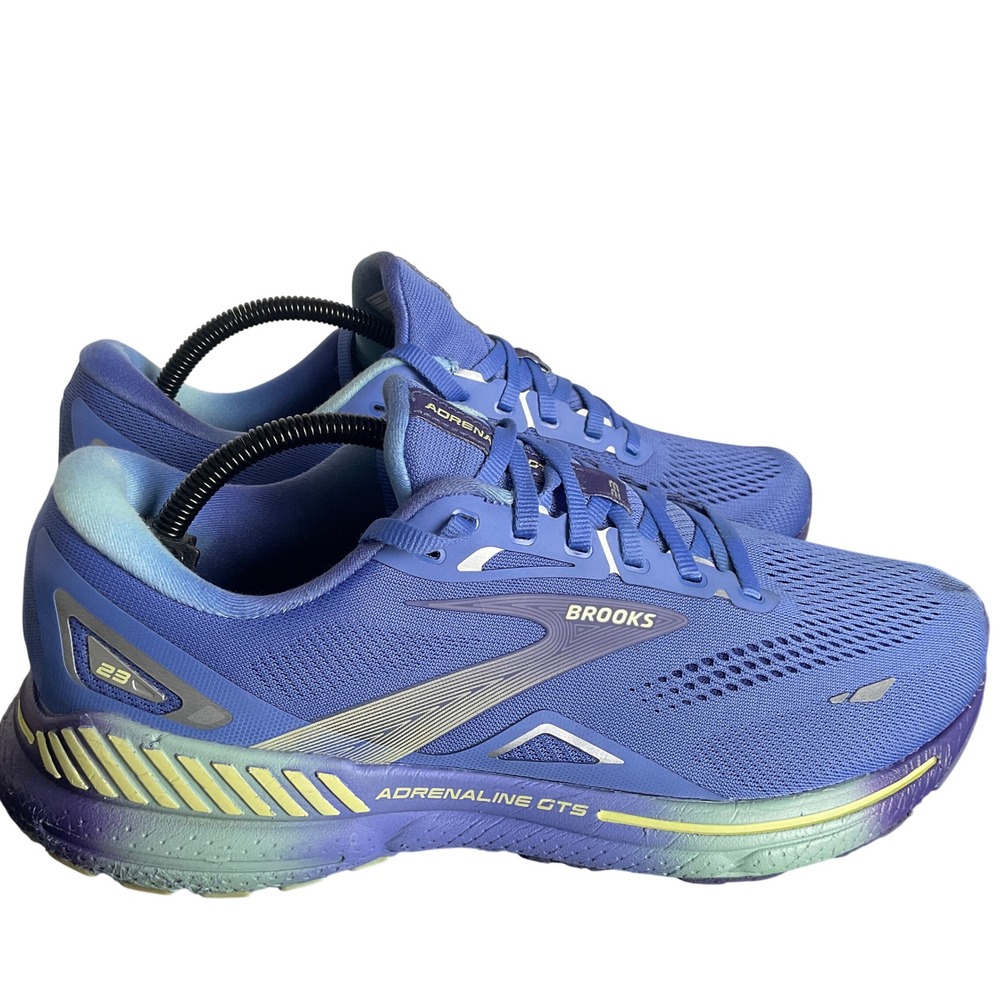 Brooks Adrenaline GTS 23 Womens 12 Purple Blue Running Shoes 1203811B469